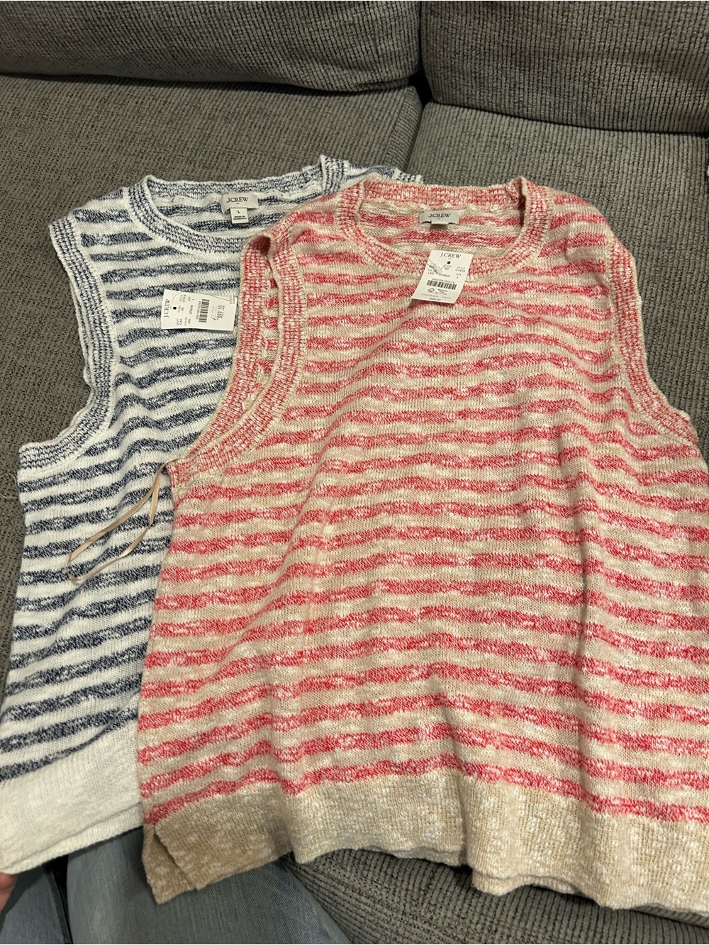 J. Crew Striped Knit Beach sweaters